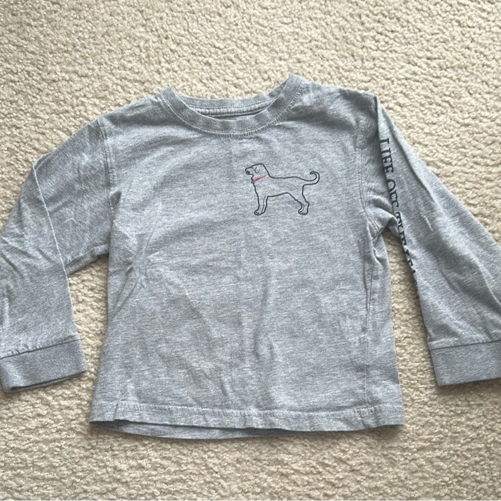 Gray Kids Long Sleeve Shirt